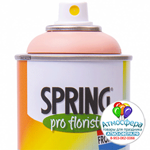 Краска-спрей для цветов 400 мл Spring Про флорист Нежно-розовый