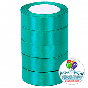 Лента Атлас ЭКОНОМ 47 Изумрудный / 25 мм * 22,85 м (Китай)