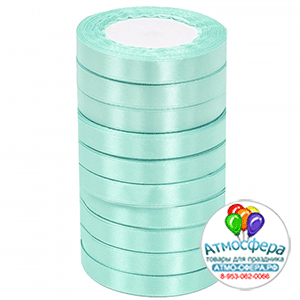 Лента Атлас ЭКОНОМ Нежно-голубая 103 / 12 мм * 22,85 м (Китай)