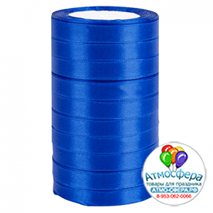 Лента Атлас ЭКОНОМ Синяя 40 / 12 мм * 22,85 м (Китай)