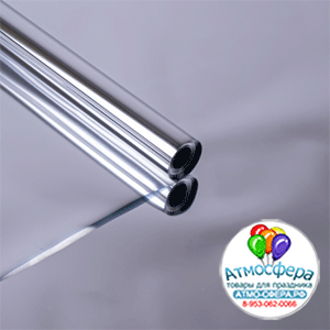 Пленка Металлик (70 см х 7.5 м), 200 гр / Серебро