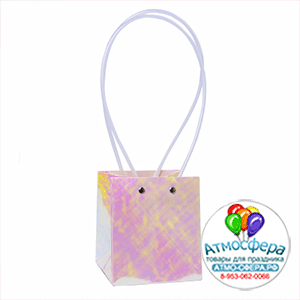 Пакет для цветов 11.5*10.5*13 см Квадрат Хамелеон