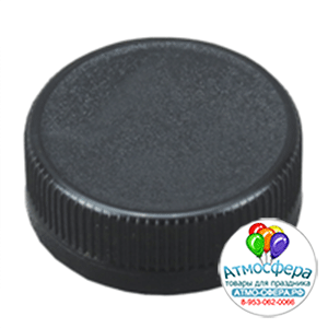 Крышка 38мм черная (100шт/упак, 3000кор)