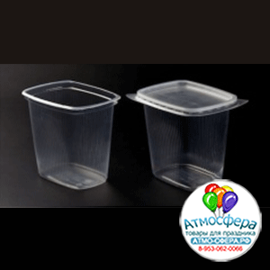Контейнер без крышки 110*82*90 500мл (100шт/упак, 1000кор)
