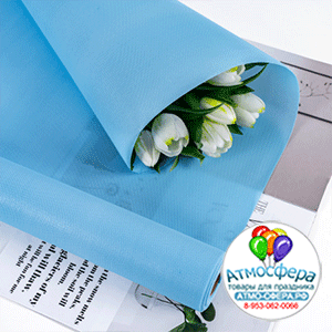 Пленка "Каффин" 58см*5м Голубая-131 80г/м2