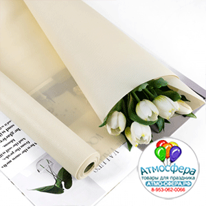 Пленка "Каффин" 58см*5м Молочная-243 80г/м2