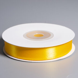 Лента Атлас Ярко-жёлтая 016 / 12 мм * 22,85 м (Китай)