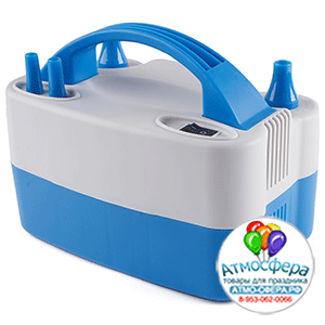 Компрессор, Basic, 2 нажимных клапана надува, Серый/Синий, 600 ватт, 1 шт., HT508S