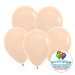Шар (12''/30 см) Нюд (Телесный), Пастель, 50 шт., Sempertex