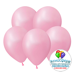 Шар (12''/30 см) Карамельный розовый (Розовая роза), Пастель, 50 шт., Sempertex